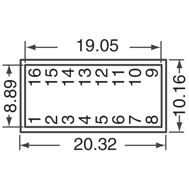 HLMP-2885 Broadcom Limited  LED - Circuit imprimé Indicateurs Réseaux Barres lumineuses Graphiques à barres